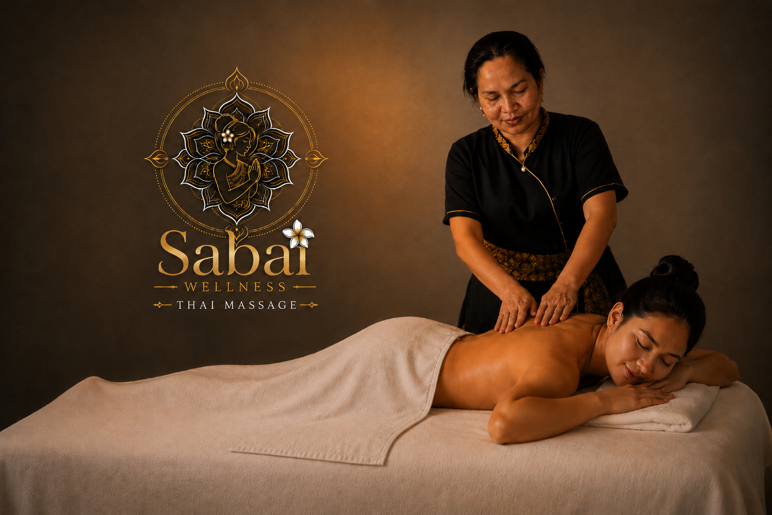 Sabai Thai Massage Rolig spa-atmosfære hos Sabai Thai Massage